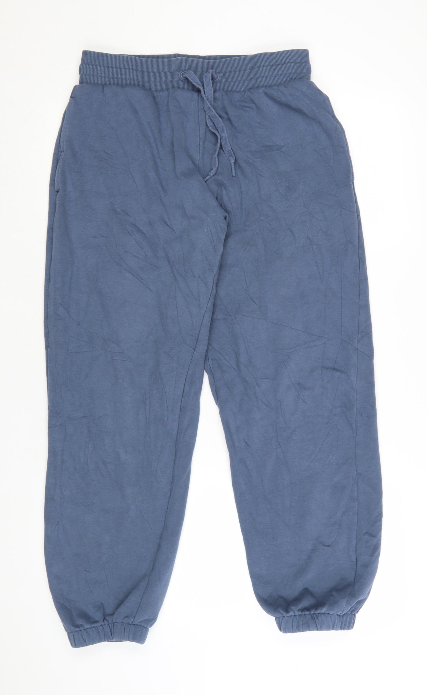 Marks and Spencer Men's Blue Regular Fit Jogger Sweatpants Size S
