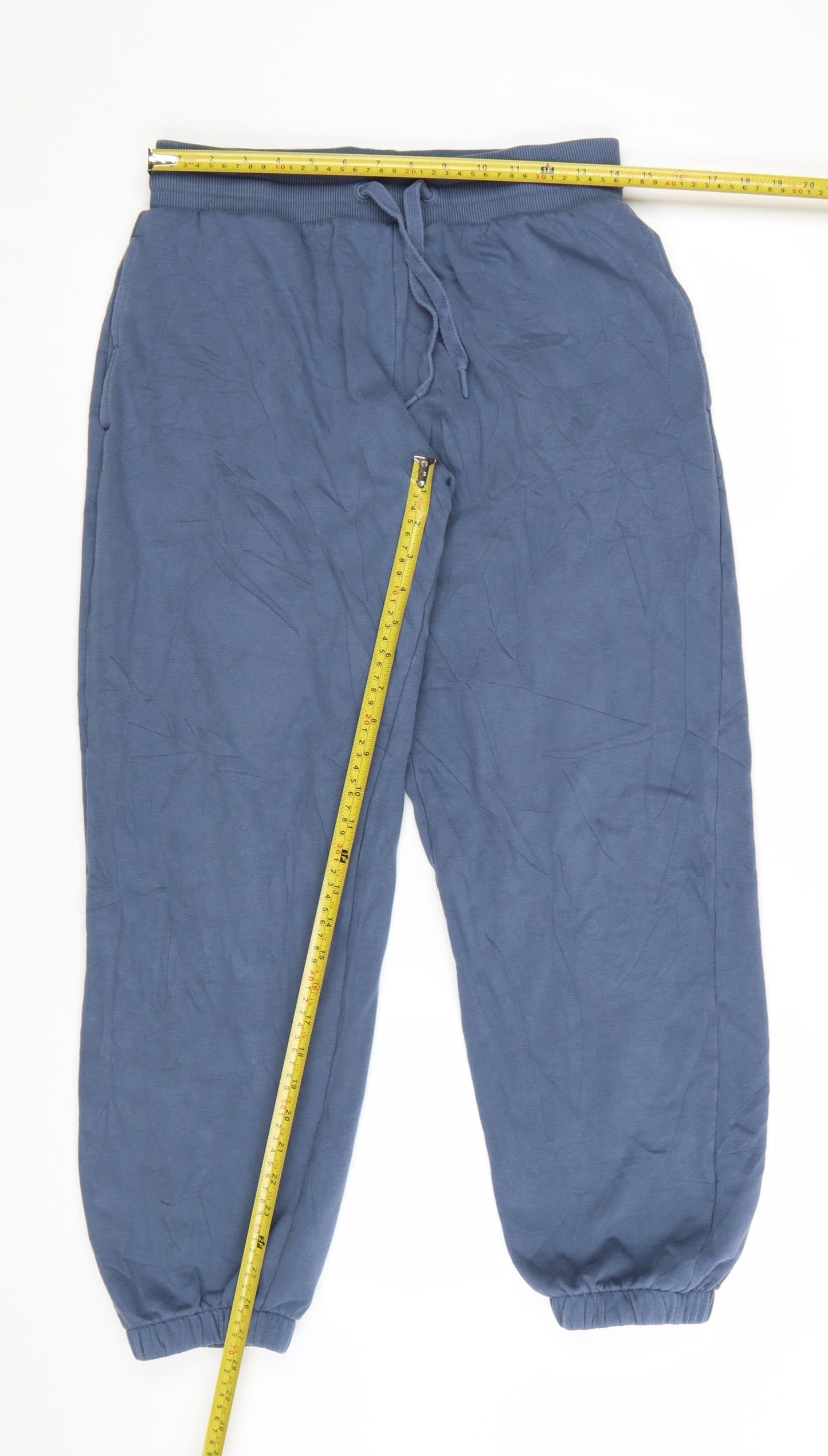Marks and Spencer Men's Blue Regular Fit Jogger Sweatpants Size S