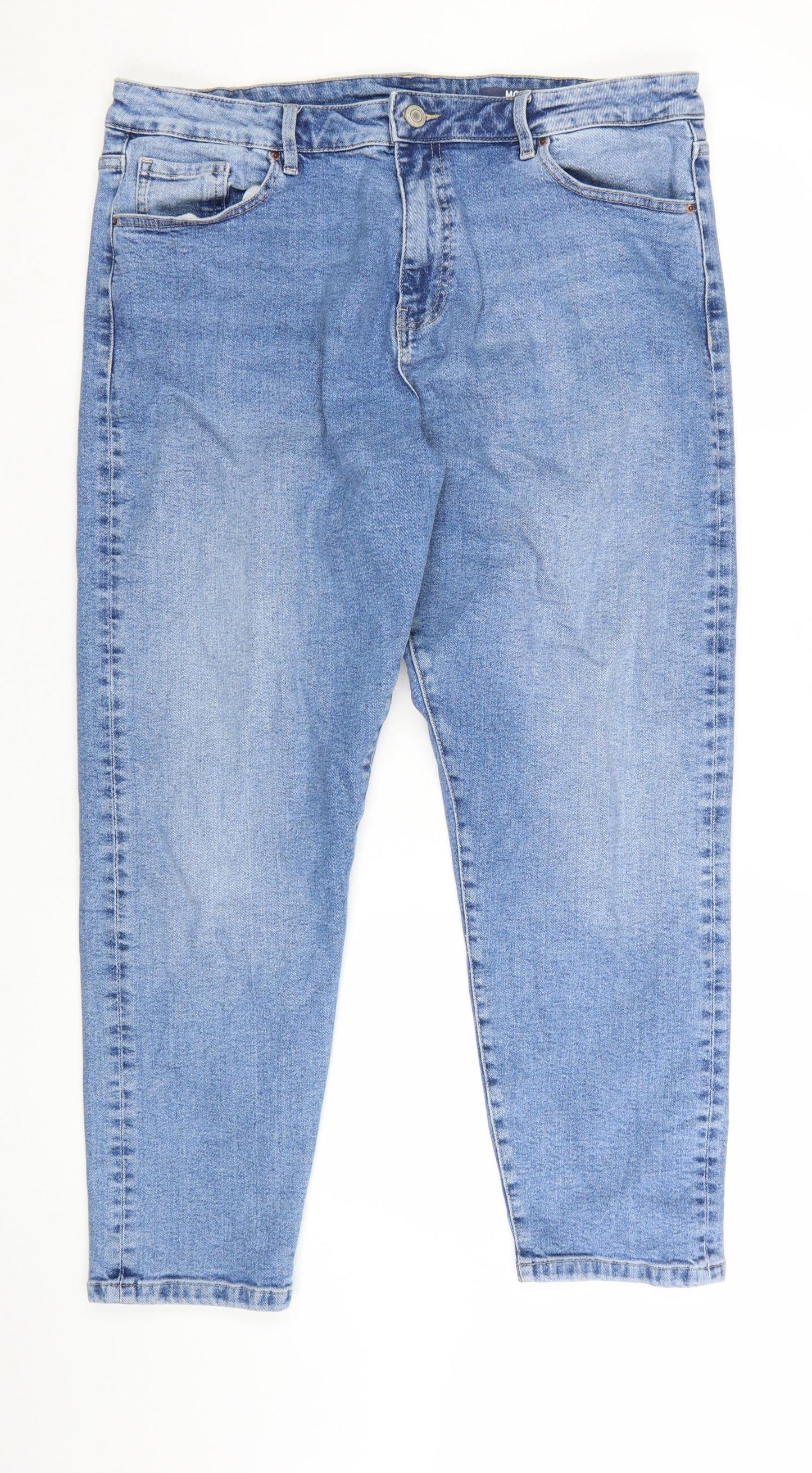 Marks and Spencer Women’s Blue Mom Jeans Size 18 Regular Denim
