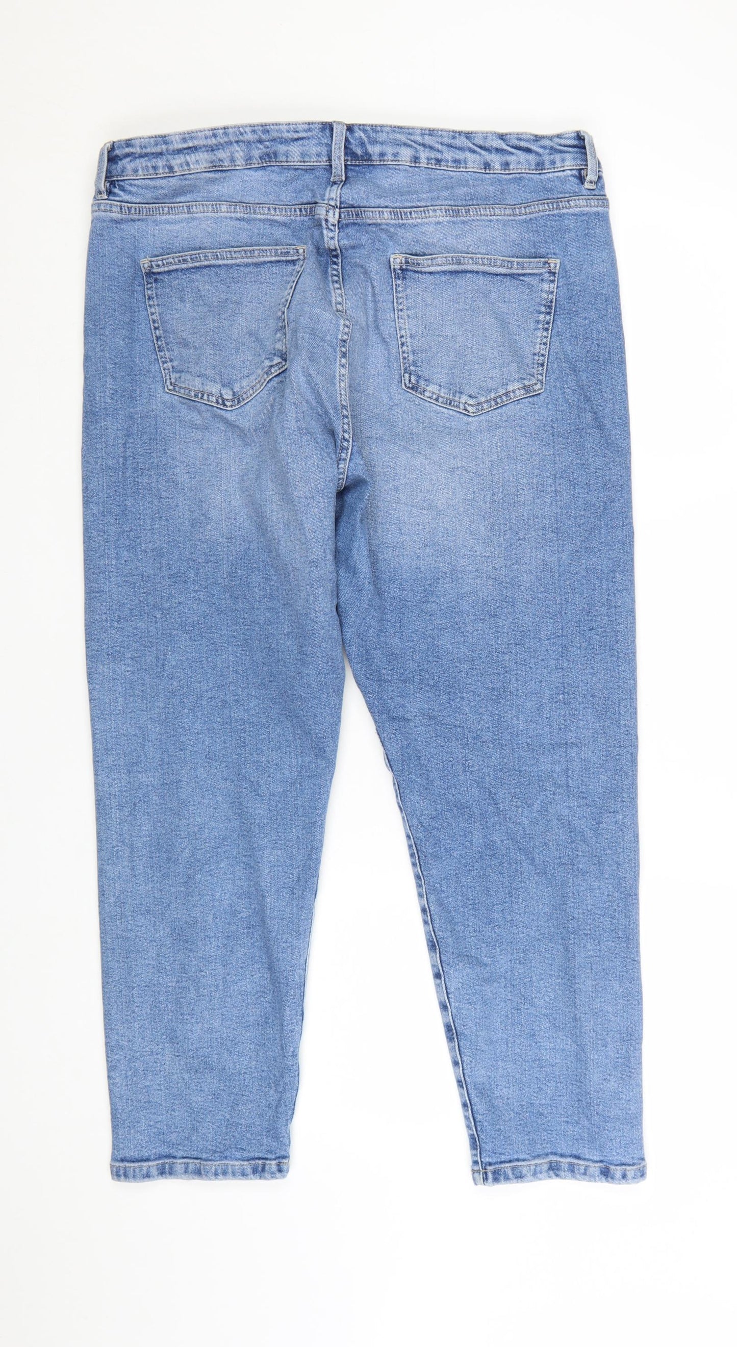 Marks and Spencer Women’s Blue Mom Jeans Size 18 Regular Denim