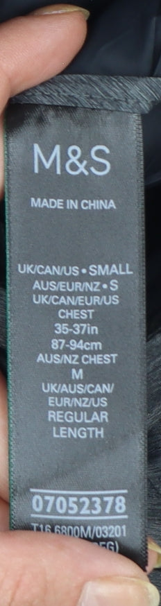 Marks and Spencer Mens Grey Down Padded Bodywarmer S Regular Fit