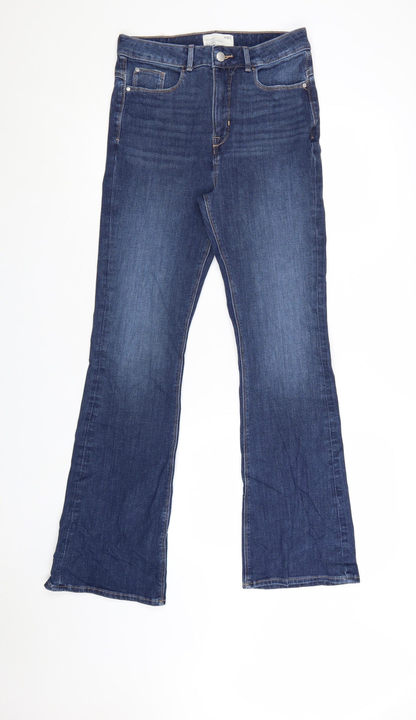 Marks and Spencer Women’s Blue Slim Flare Jeans Size 10 Regular