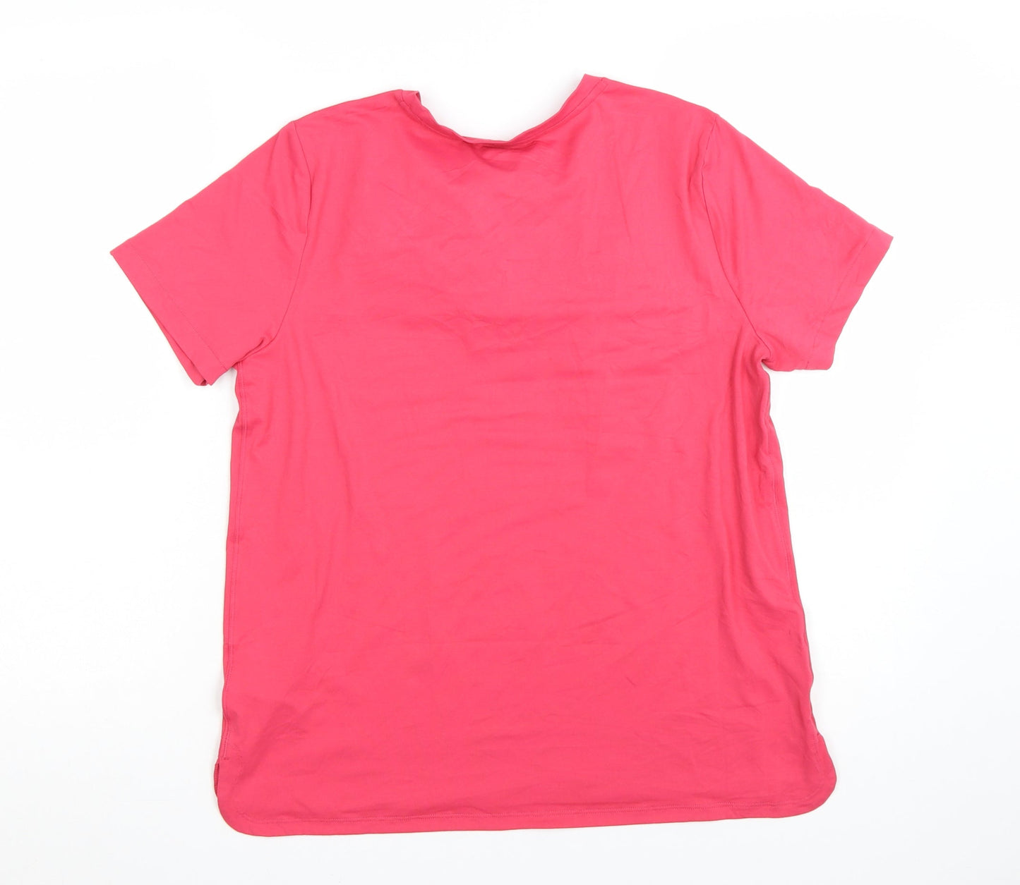 Marks and Spencer Women Pink Size 14 Goodmove Active T-Shirt