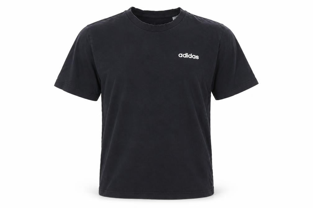 adidas Men's Black Cotton Crew Neck Short Sleeve T-Shirt Size L
