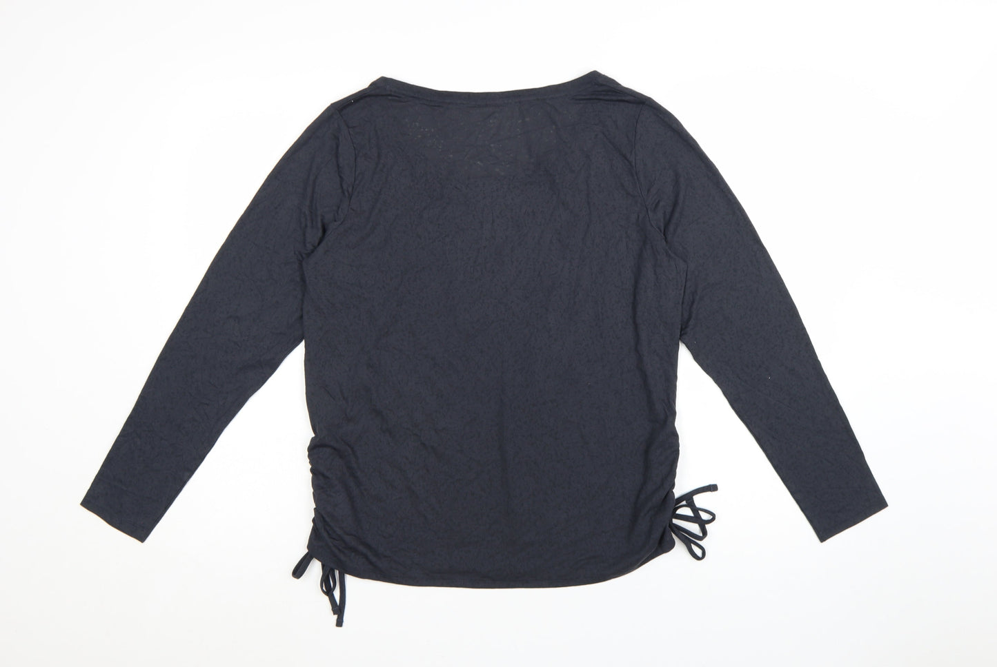 Marks and Spencer Women’s Black Long Sleeve Scoop Neck T-Shirt Size 16