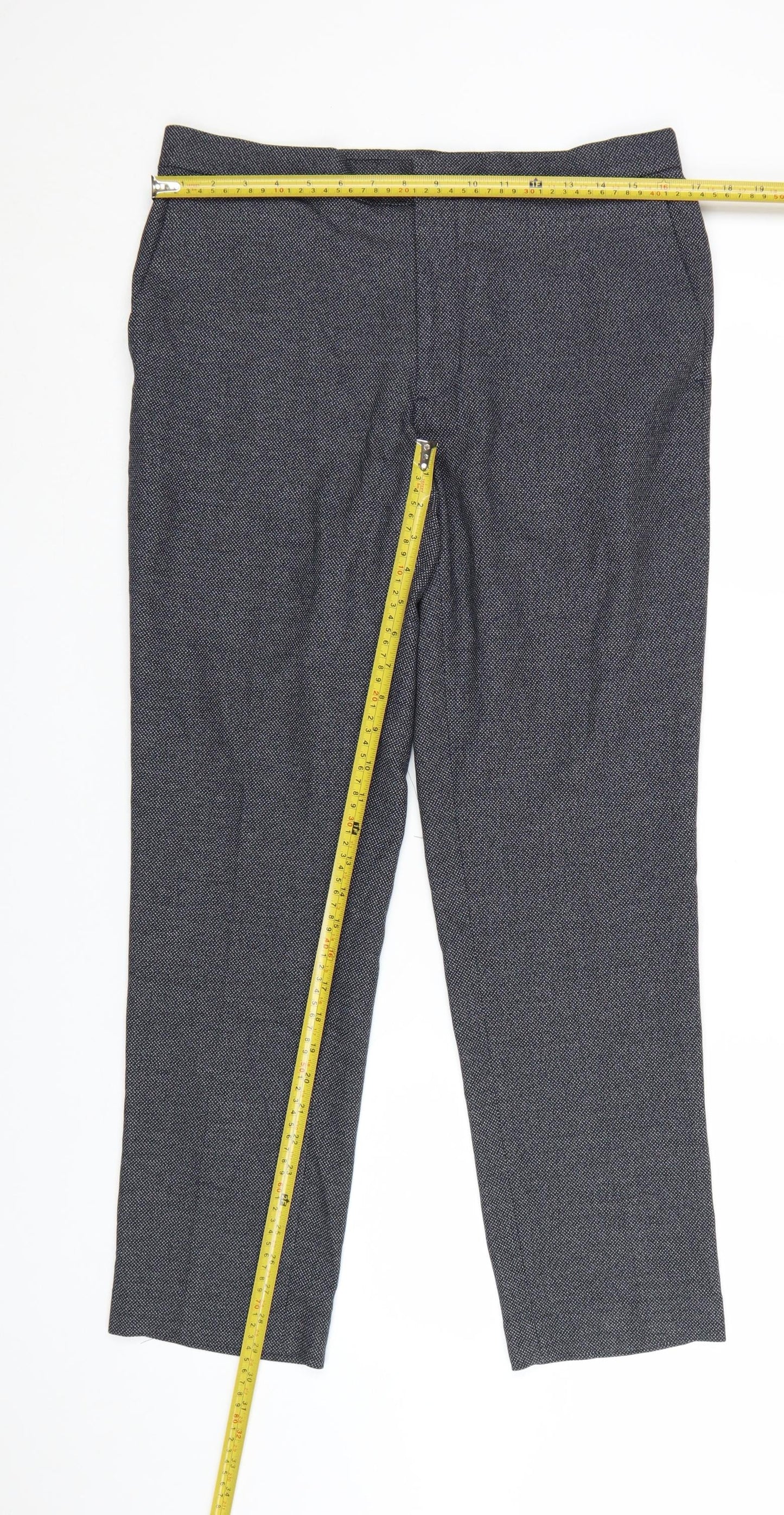 Marks and Spencer Autograph Men's Navy Slim Fit Trousers 34S