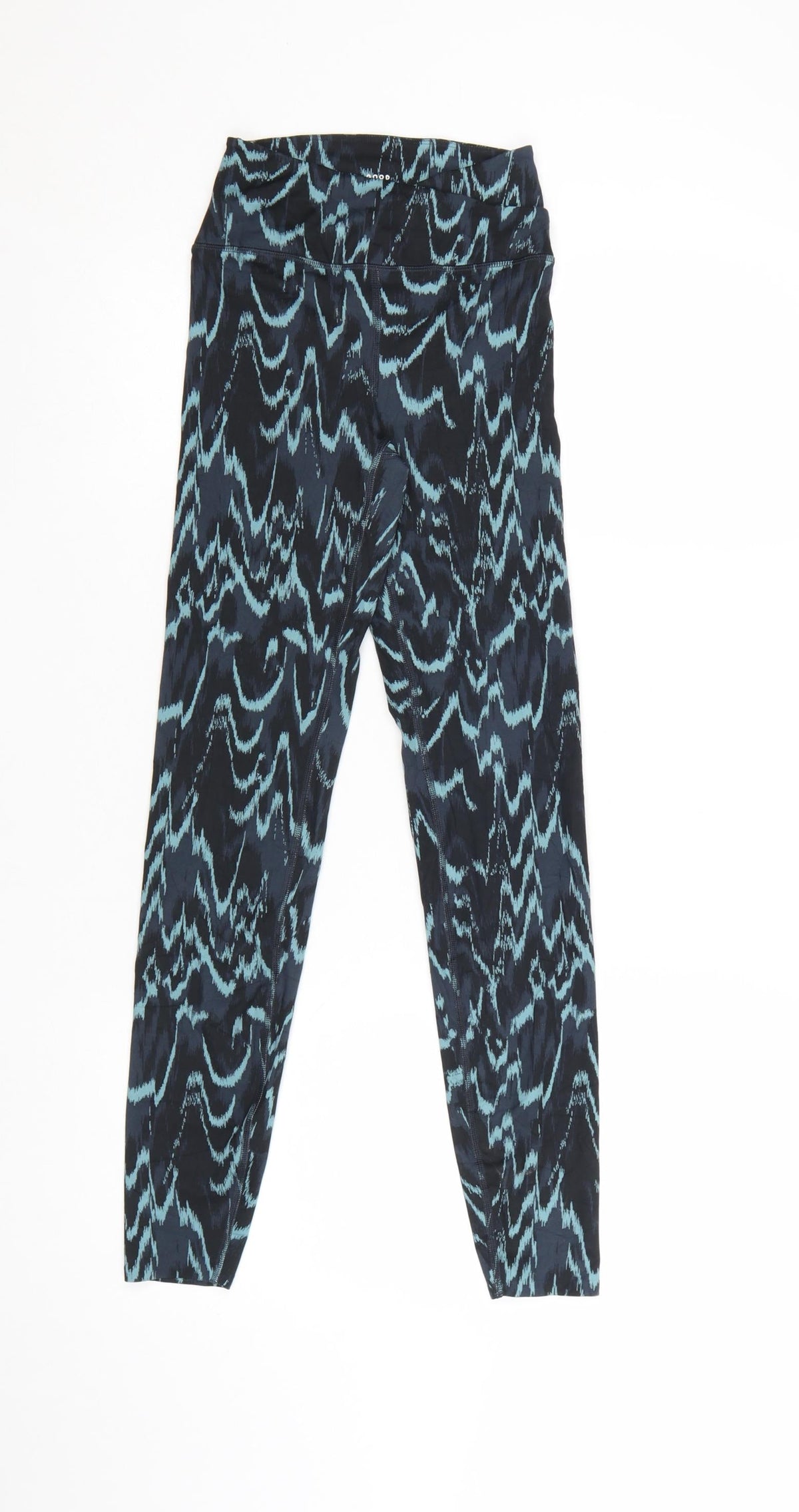 Marks & Spencer Women Blue Geometric Print Goodmove Leggings Size 6