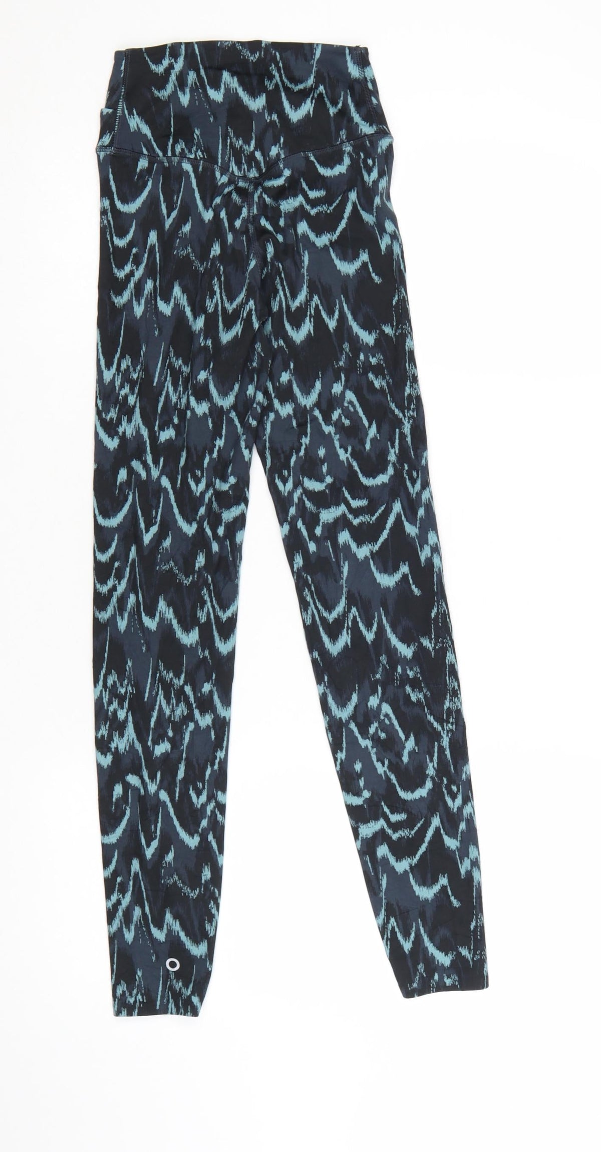 Marks & Spencer Women Blue Geometric Print Goodmove Leggings Size 6