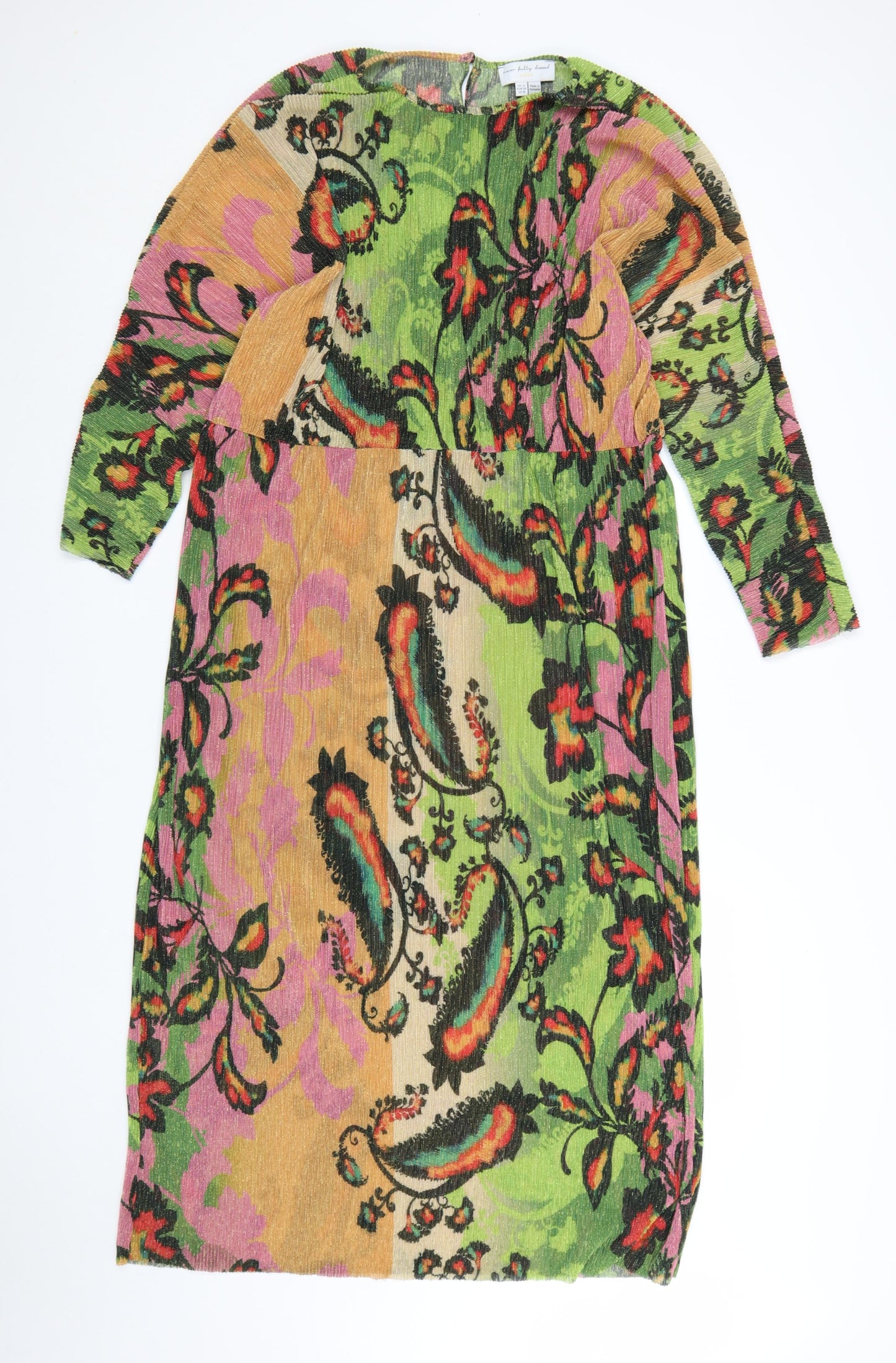 Never Fully Dressed Women's Multicoloured Paisley Midi Dress Size 22