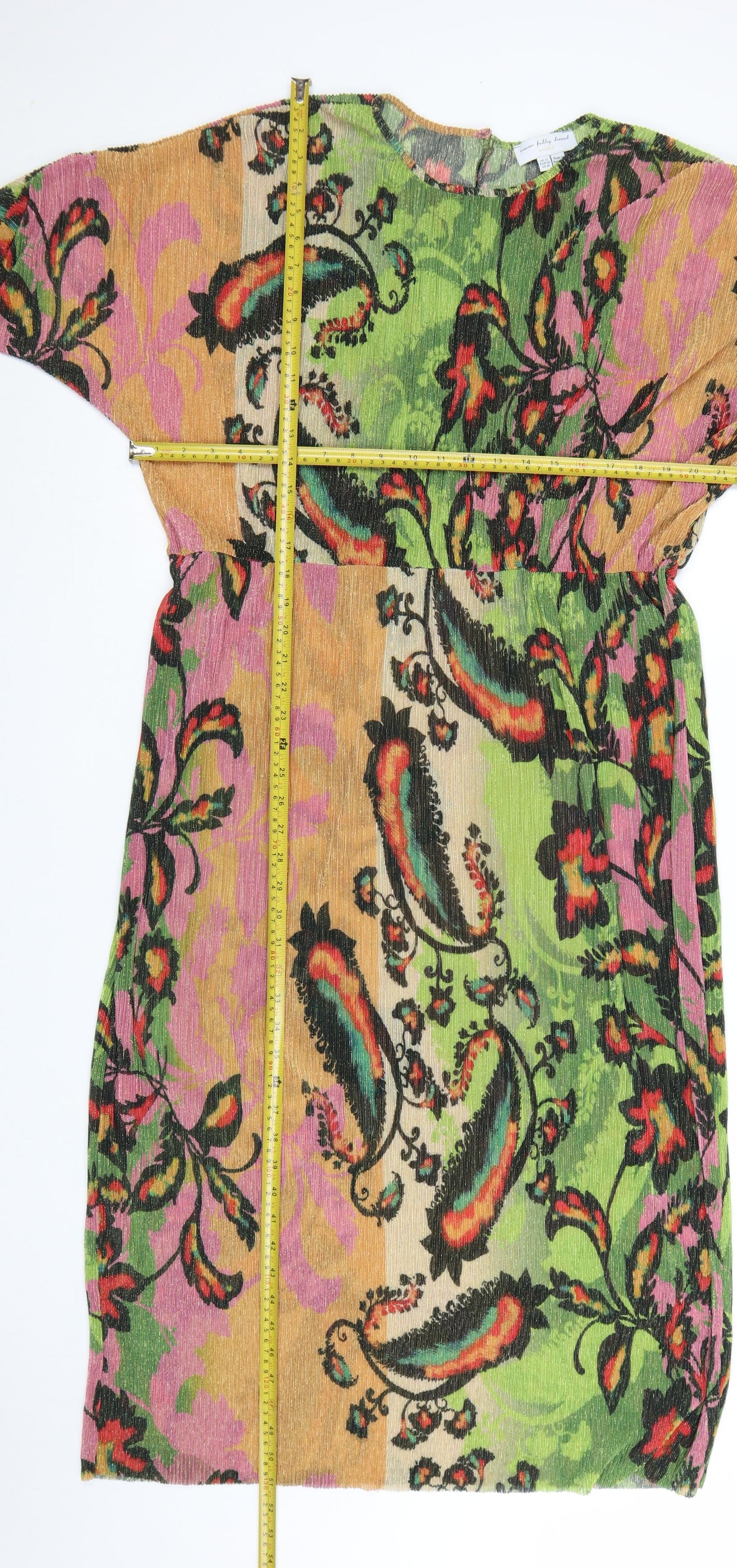 Never Fully Dressed Women's Multicoloured Paisley Midi Dress Size 22