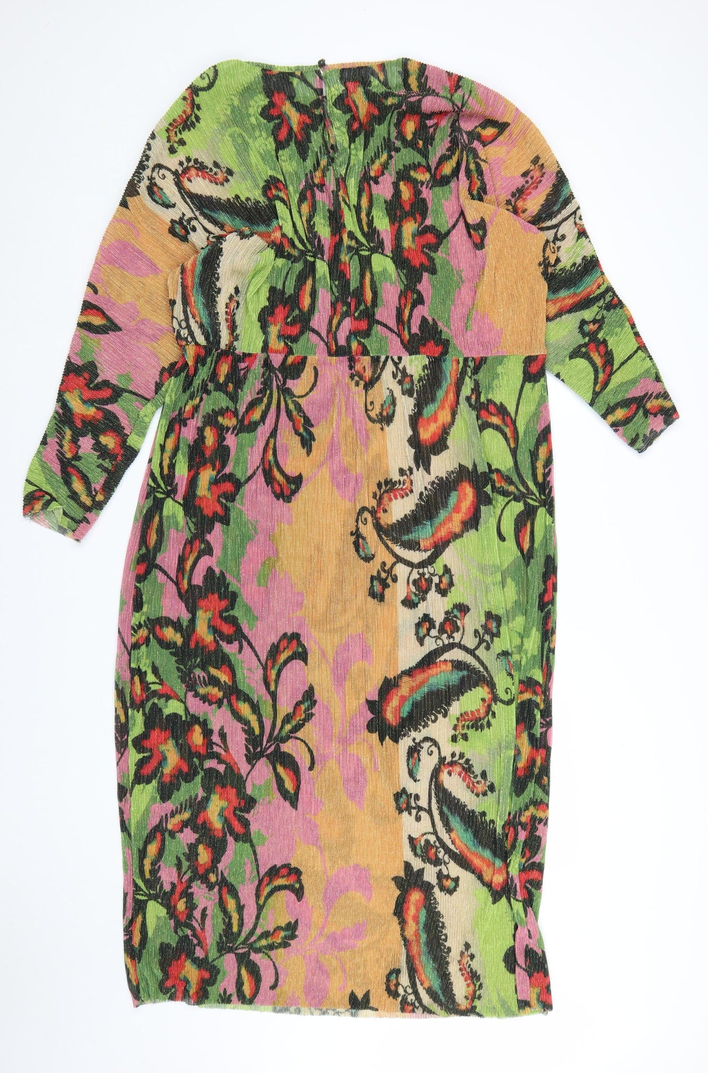 Never Fully Dressed Women's Multicoloured Paisley Midi Dress Size 22