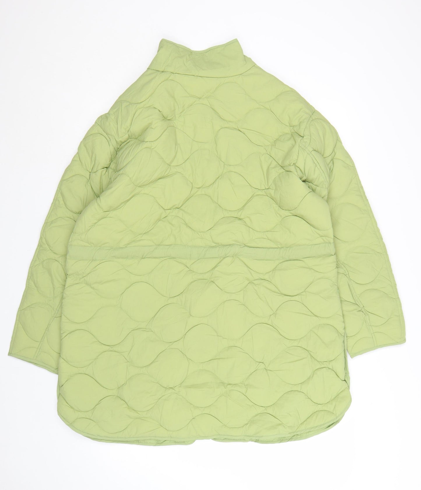 Marks and Spencer Women’s Green Quilted Mid-Length Coat Size 16