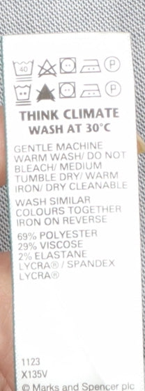 Marks and Spencer Men's Grey 36 Regular Fit Dress Trousers