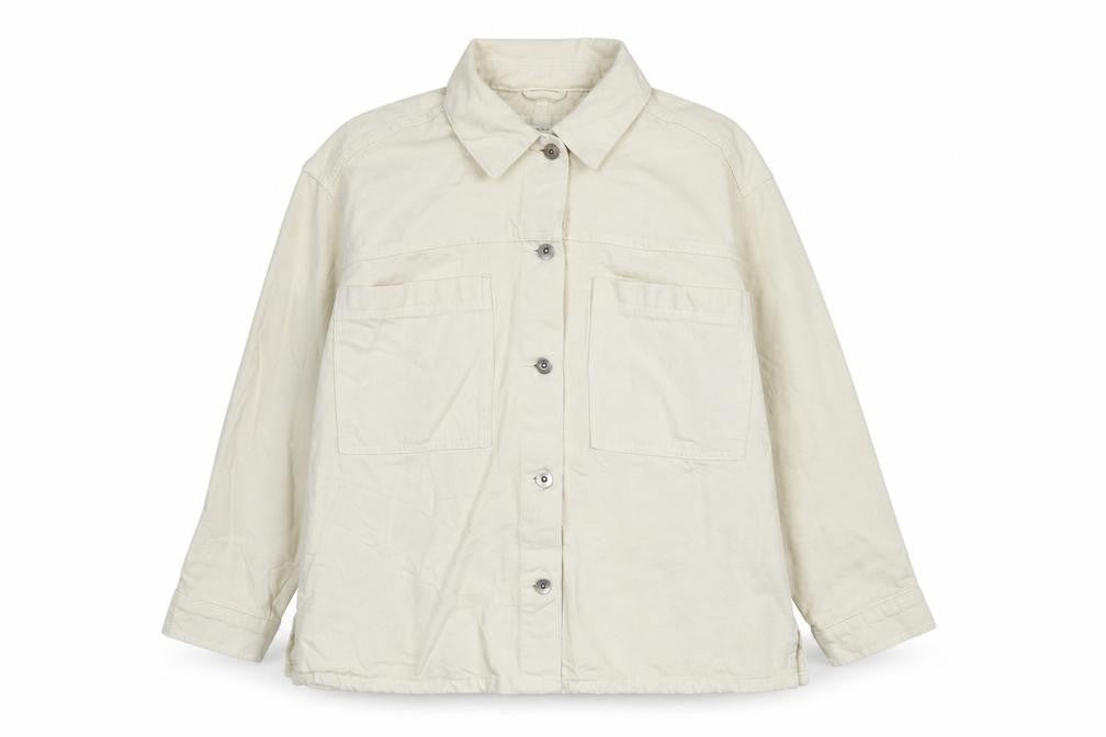 Marks & Spencer Women Beige L Basic Cotton Jacket