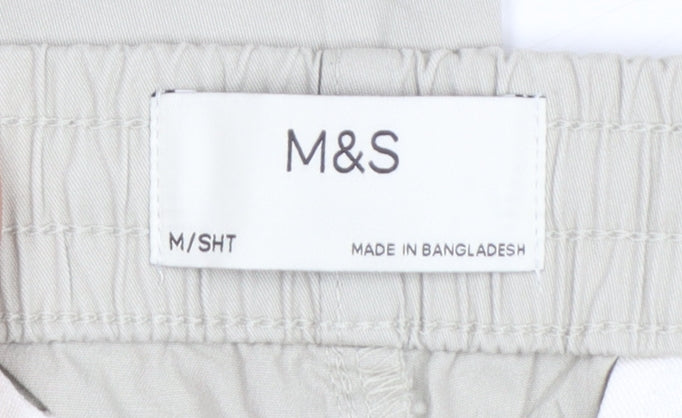 Marks and Spencer Men's Beige Chino Trousers M Regular Fit