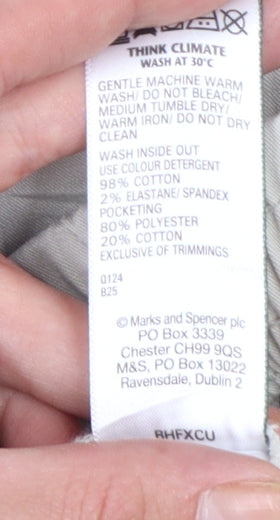 Marks and Spencer Men's Beige Chino Trousers M Regular Fit
