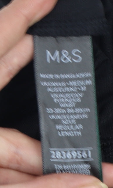 Marks and Spencer Goodmove Men's Black M Compression Gym Shorts