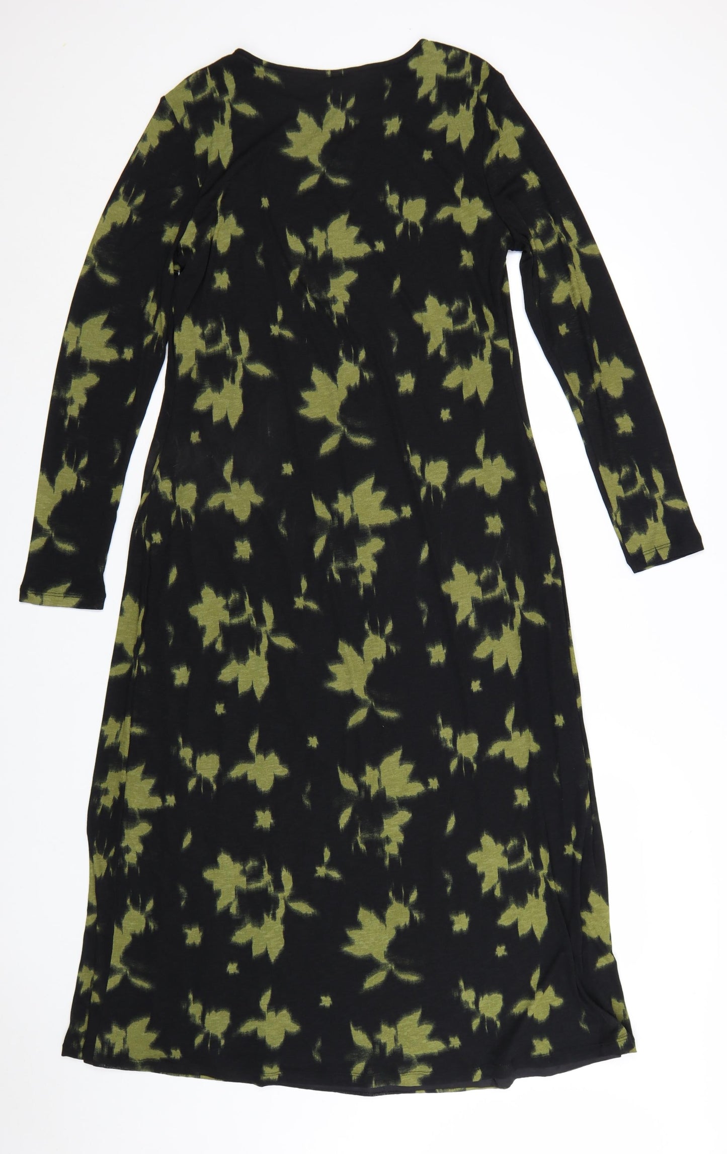 Marks and Spencer Womens Multicoloured Size 14 Long Sleeve Shift Dress