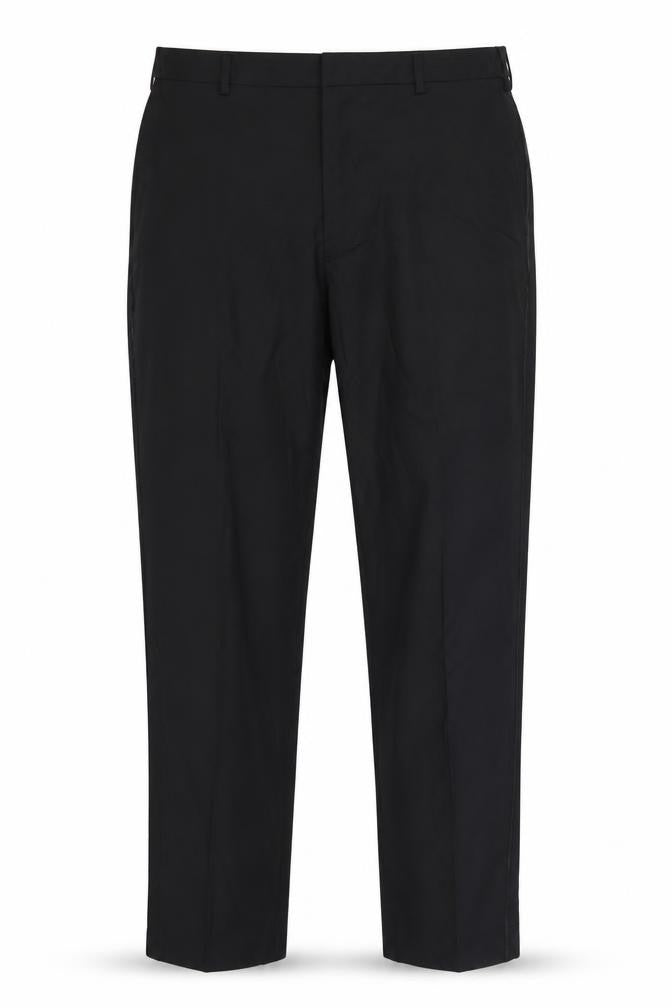 Marks & Spencer Men's Black Wool Blend Regular Fit Dress Trousers 38x31