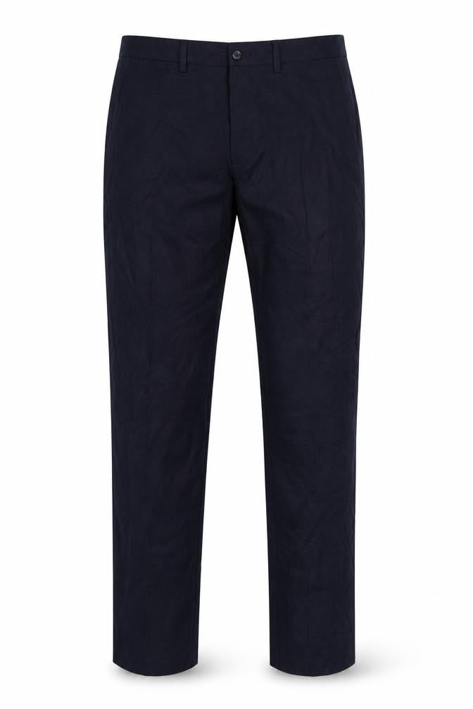 Marks & Spencer Men's Blue Slim Fit Trousers 34W 33L Polyester