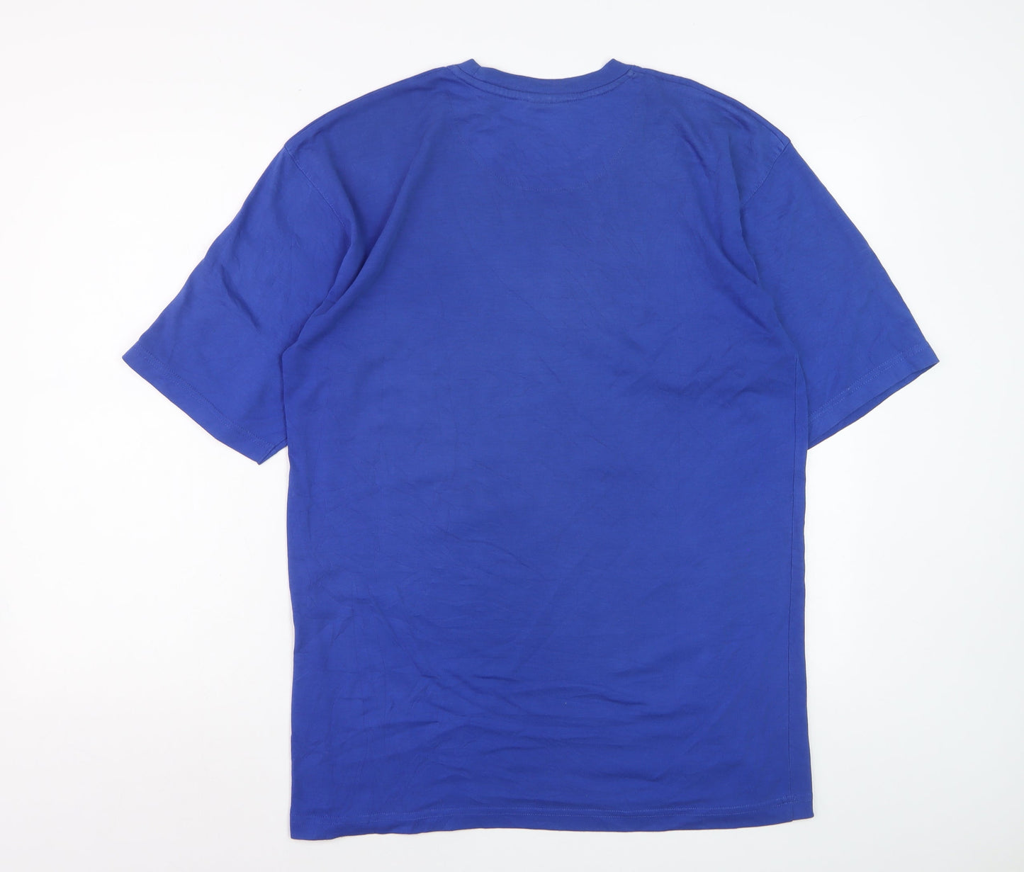 Slazenger Men's Blue Regular Fit Cotton Graphic T-Shirt Size M
