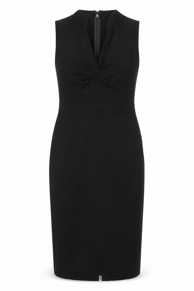 Hobbs Women’s Black Size 8 Sleeveless Sheath Knee Length Dress