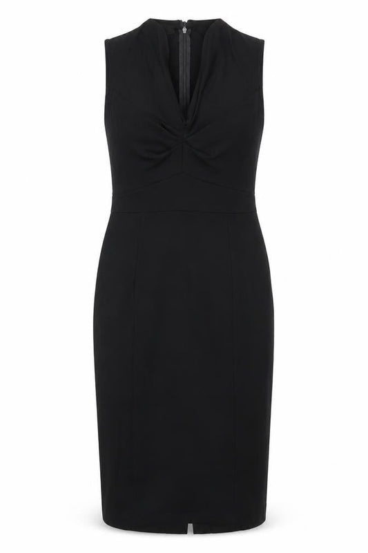 Hobbs Women’s Black Size 8 Sleeveless Sheath Knee Length Dress