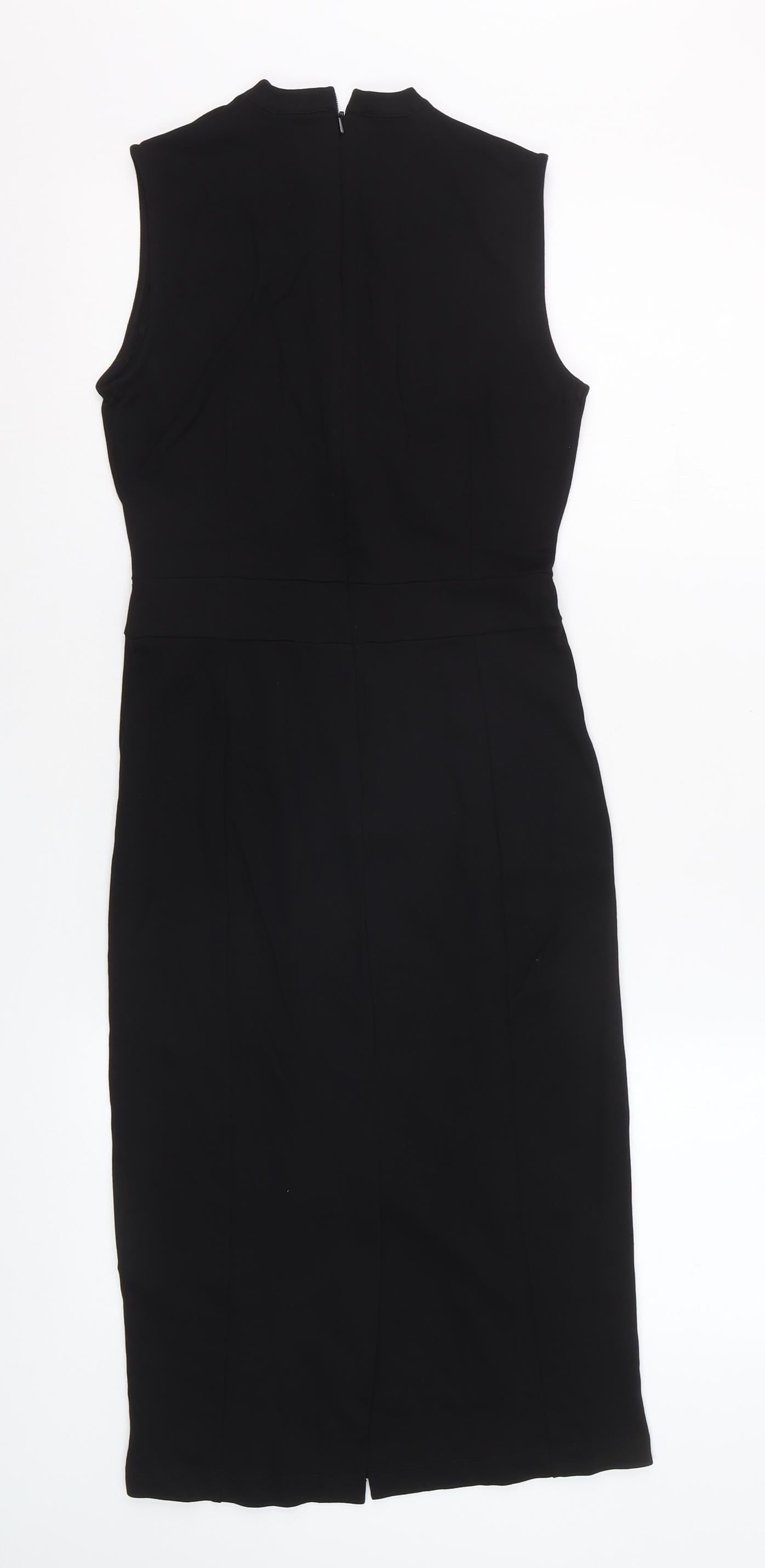 Hobbs Women’s Black Size 8 Sleeveless Sheath Knee Length Dress