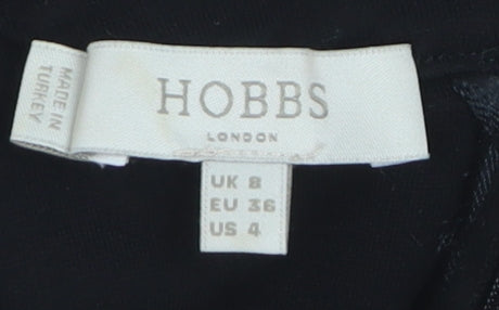 Hobbs Women’s Black Size 8 Sleeveless Sheath Knee Length Dress