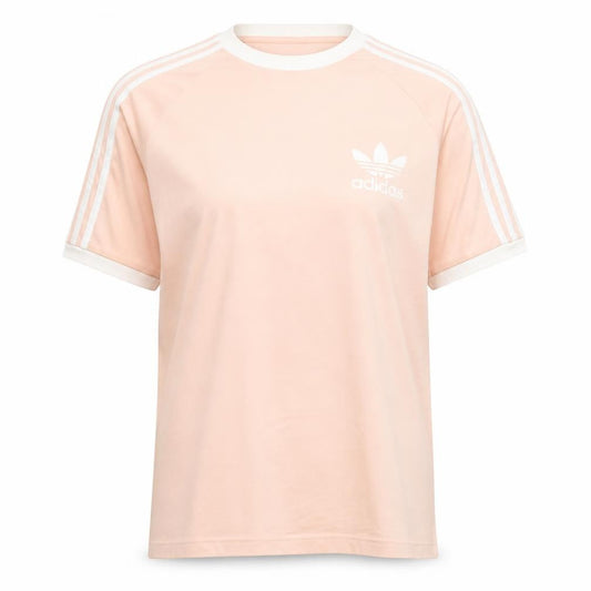 Adidas Women's Pink Crew Neck Short Sleeve Cotton T-Shirt Size L