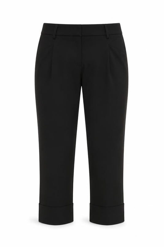 Gap Women Black UK 6 Cropped Trousers Polyester Blend