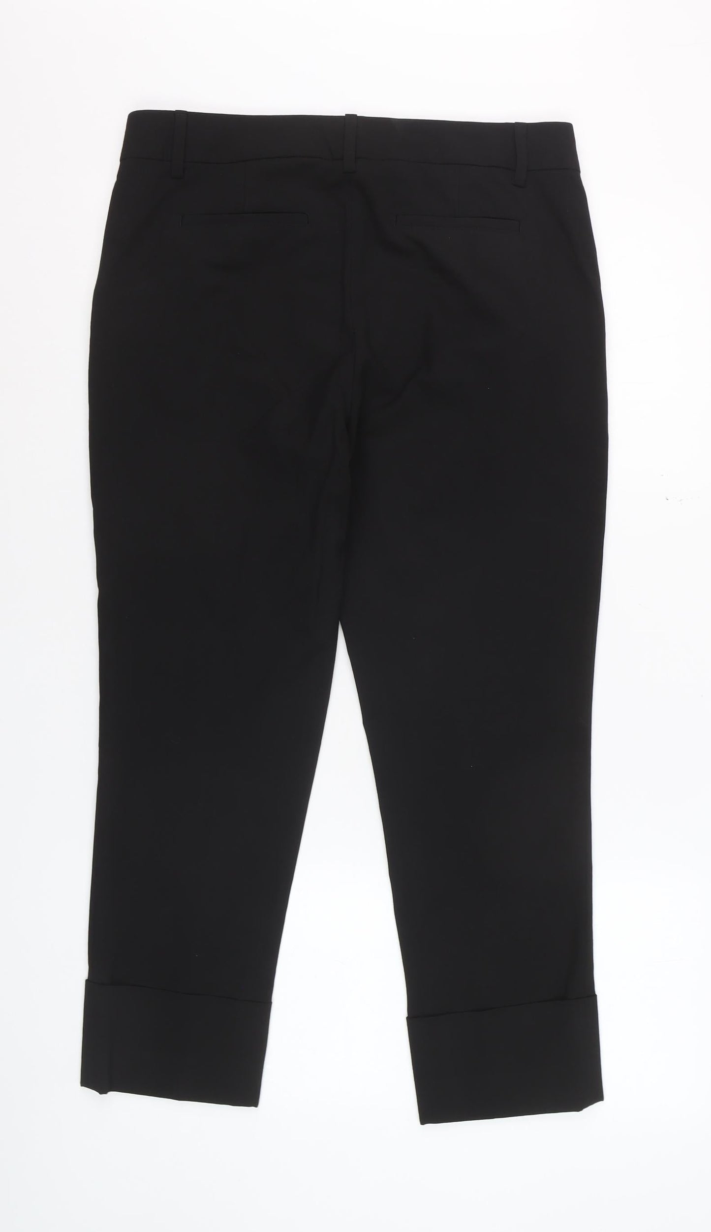Gap Women Black UK 6 Cropped Trousers Polyester Blend