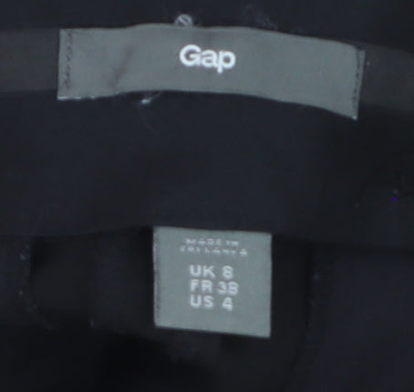 Gap Women Black UK 6 Cropped Trousers Polyester Blend