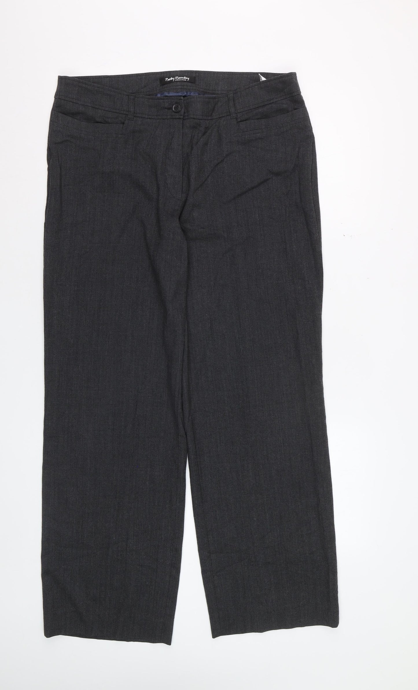 Betty Barclay Women’s Grey Wool Blend Dress Pants Size 14 Regular