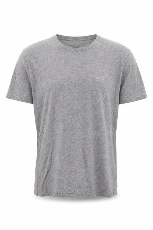 Hugo Boss Men's Grey Crew Neck Cotton T-Shirt Size M