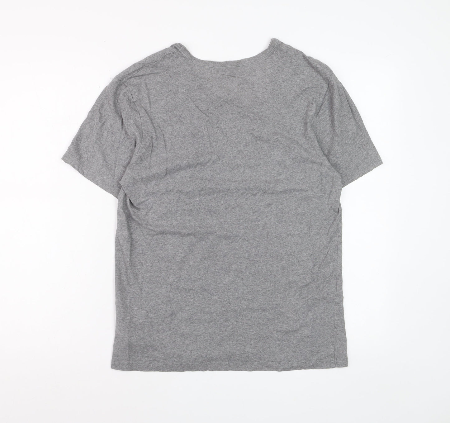 Hugo Boss Men's Grey Crew Neck Cotton T-Shirt Size M