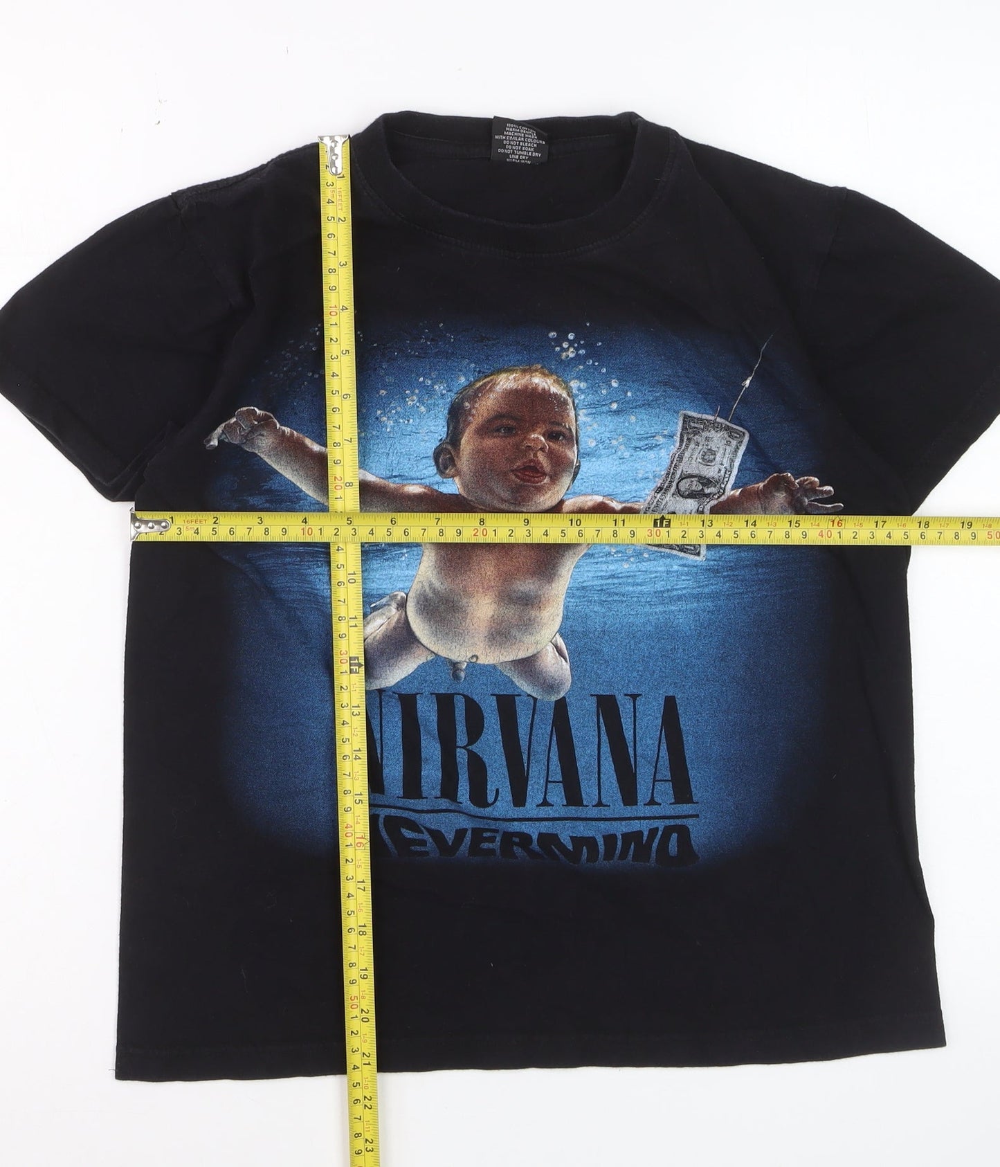 Hot Rock Women’s Black Nirvana Nevermind Graphic T-Shirt S