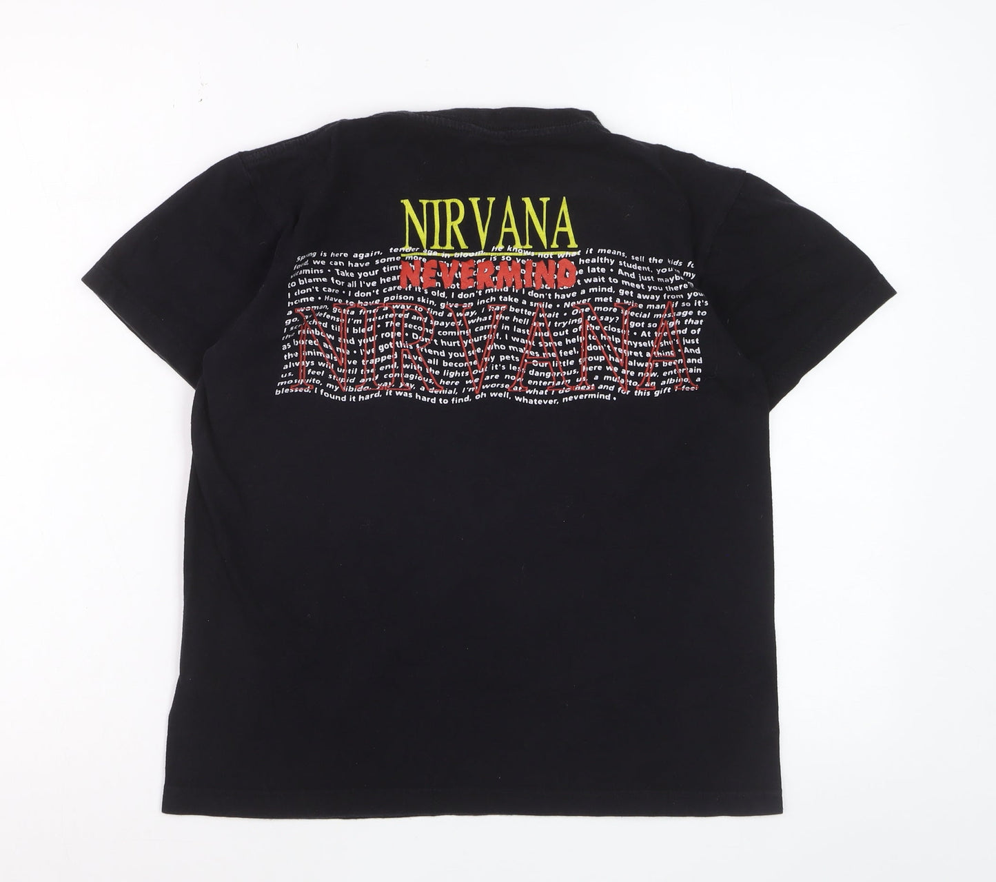 Hot Rock Women’s Black Nirvana Nevermind Graphic T-Shirt S