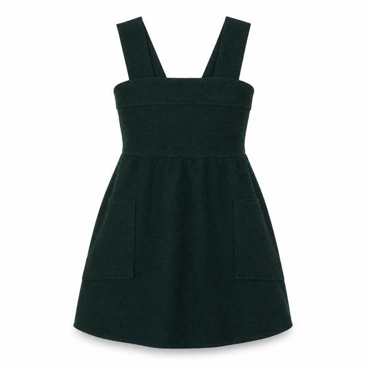 Topshop Women Green UK 6 Pinafore Dress with Pockets