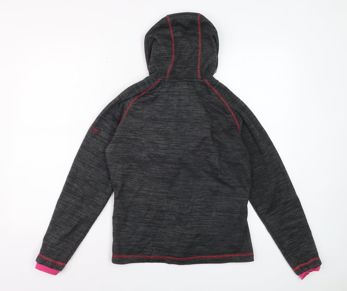 Trespass Women Grey Hooded Full Zip Outdoor Jacket UK 10