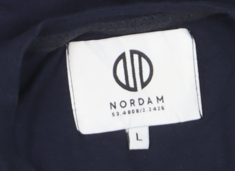Nordam Men’s Blue Cotton Colourblock Pocket T-Shirt Size L