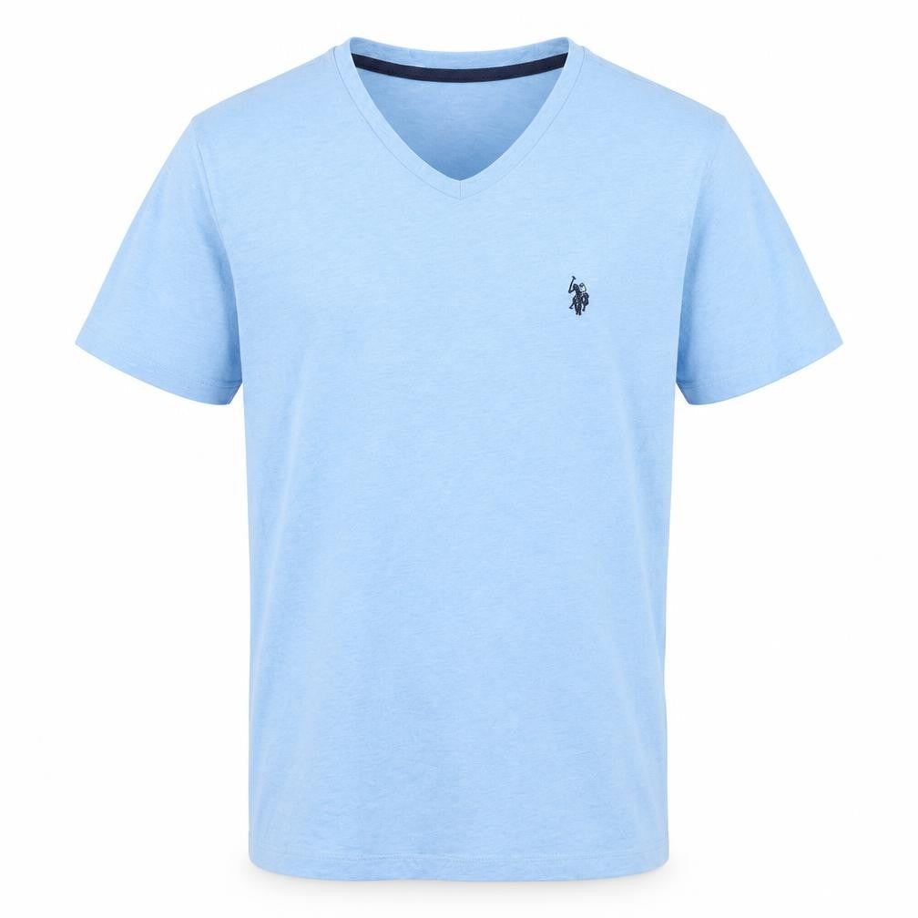 U.S. Polo Assn. Men's Blue V-Neck Short Sleeve Cotton T-Shirt Size S