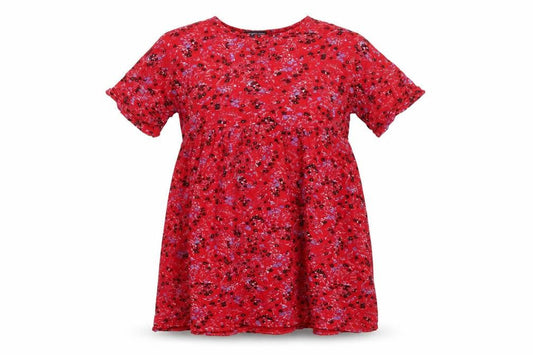 Wednesday's Girl Women's Red Floral Skater Dress Size S
