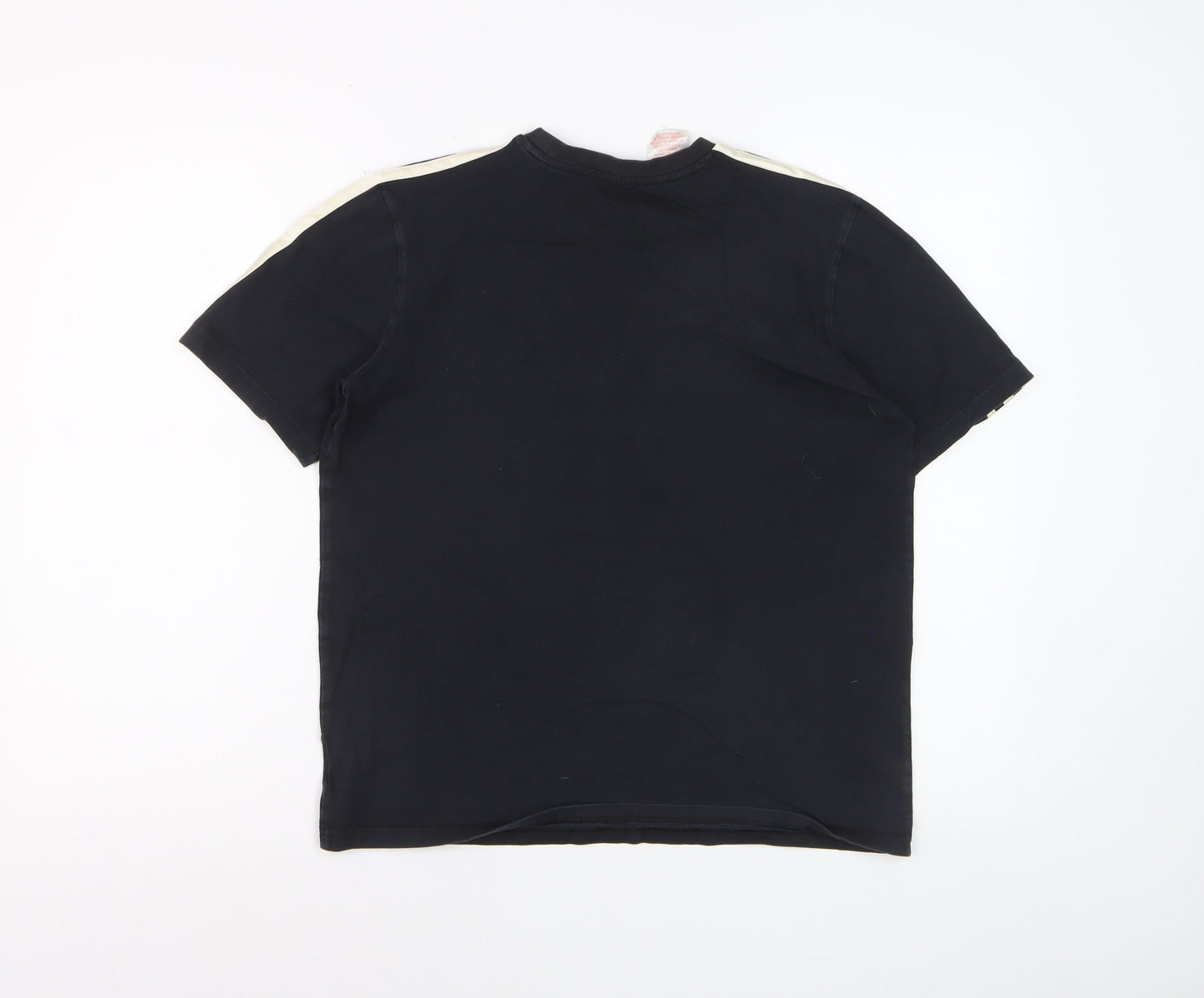 Adidas Boys Black 13-14 Years Cotton Short Sleeve Sports T-Shirt