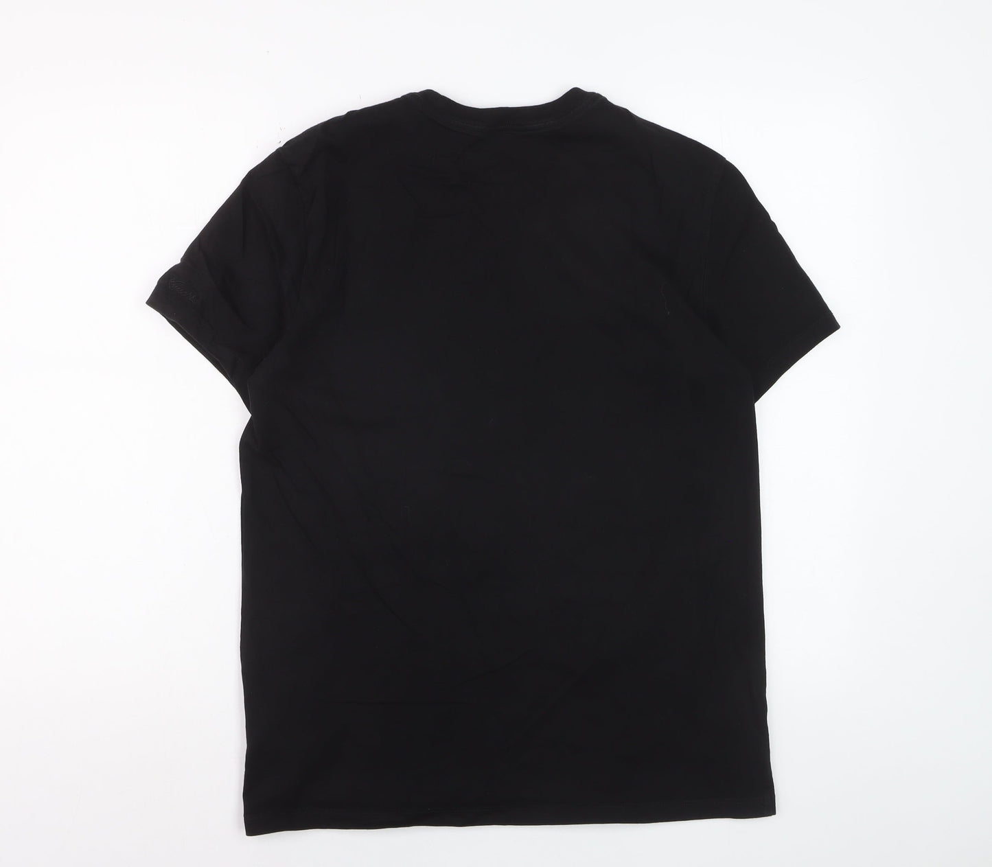 Moose Knuckles Men's Black Graphic Logo Cotton T-Shirt Size S