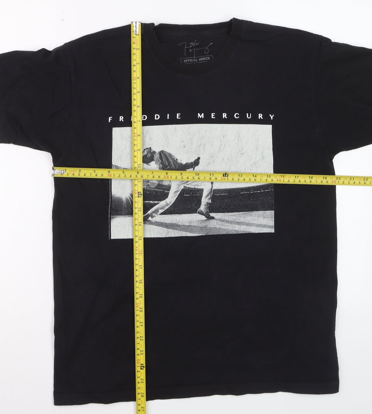 Freddie Mercury Official Merch Black Cotton Men's Medium Graphic T-Shirt