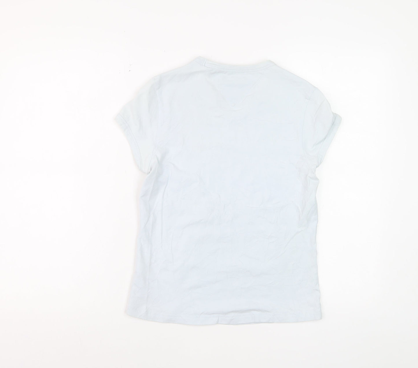 Tommy Hilfiger Women’s Blue Basic Cotton V-Neck T-Shirt M