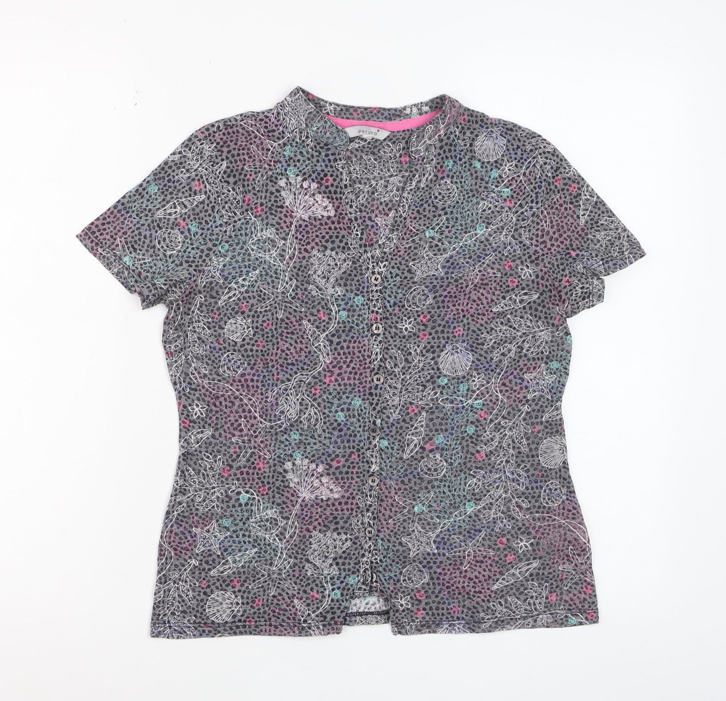 Marks and Spencer Per Una Women's Multicoloured Floral Blouse Size 8