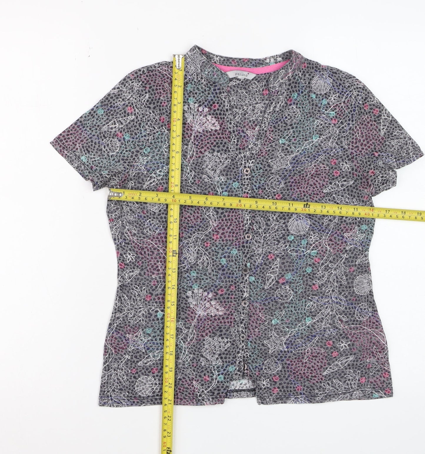 Marks and Spencer Per Una Women's Multicoloured Floral Blouse Size 8