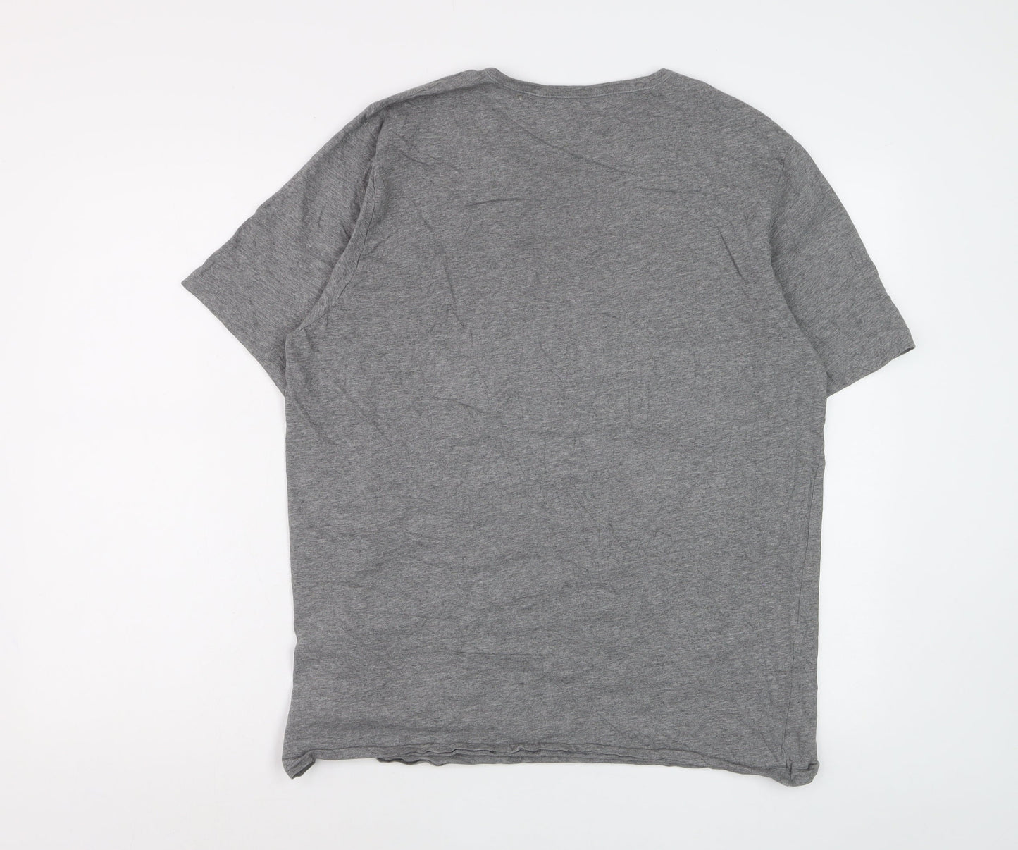 Hugo Boss Men's Grey 2XL Crew Neck Cotton T-Shirt